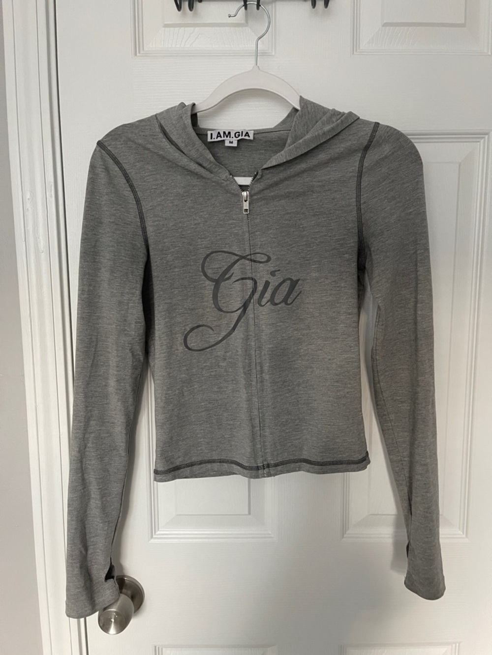 I.AM.GIA Grey Blare Jersey Hoodie